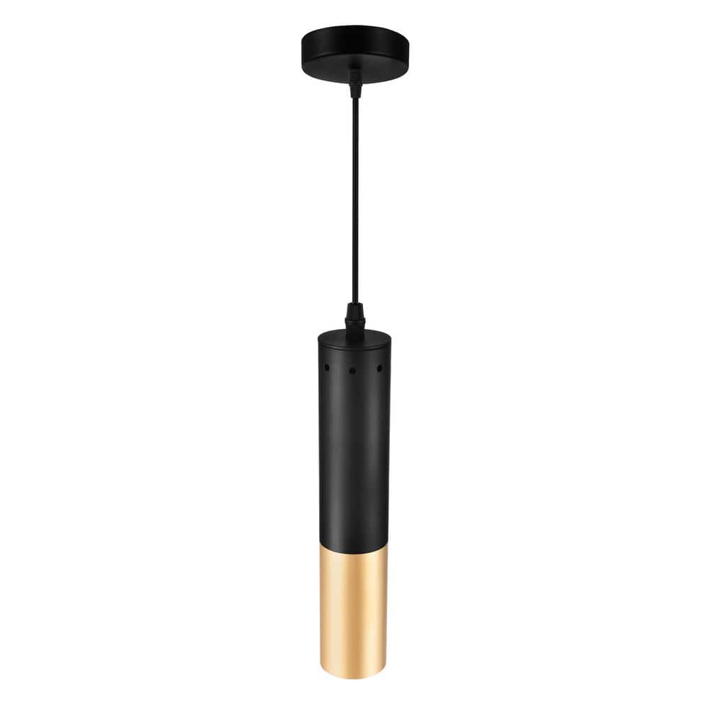 Anem Matte Black and Satin Gold LED Mini Pendant Light