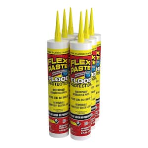 Flex Paste Flood Protection Multipurpose Sealant 9 oz. Cartridge (6-Pack) (Yellow)