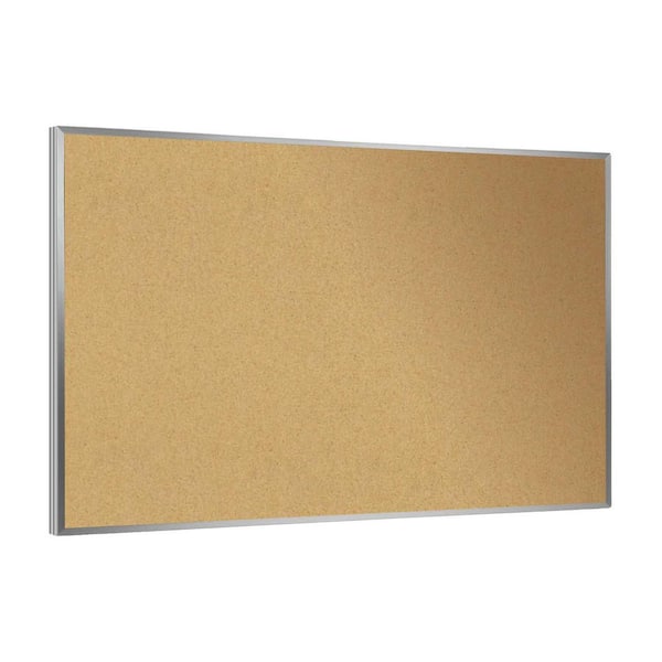 ghent Natural Cork 24 in. x 36 in. Bulletin Board with Aluminum Frame (1-Pack)