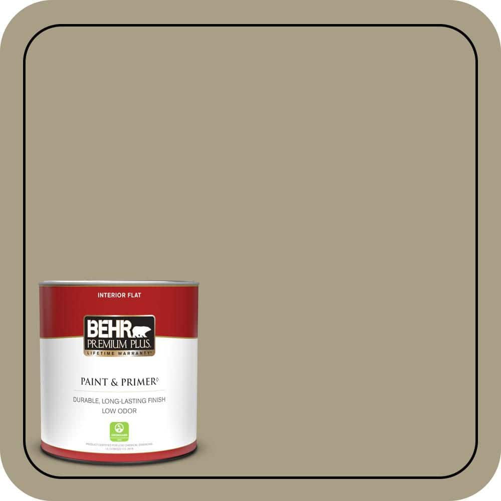 1 qt. #N340-4 Tent Green Flat Low Odor Interior Paint & Primer price history on PriceWatchPro