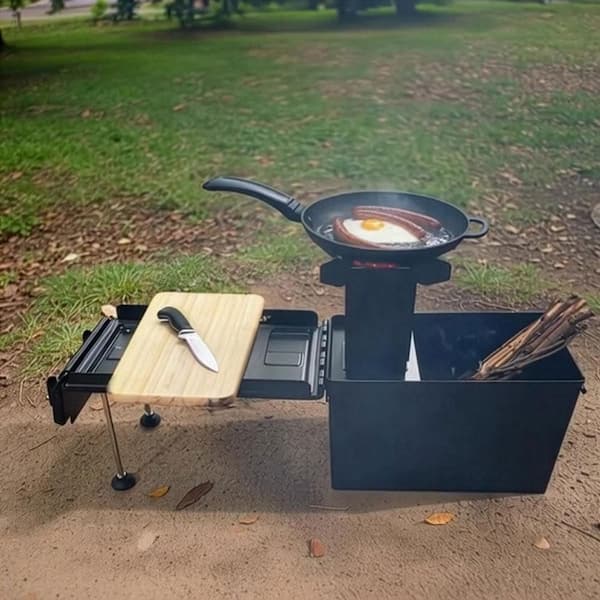 Sunstone StarBBQ Portable Wood Burning Charcoal Grill Rocket Stove