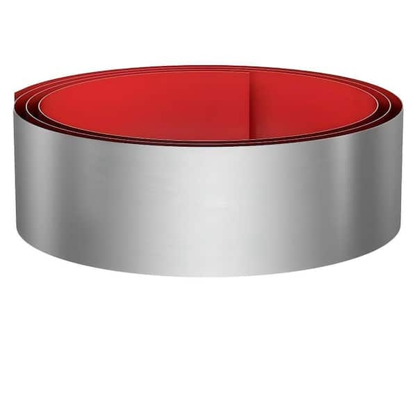 6-in. W x 102-in. D x 6-in. H Brushed Nickel Toe Kick Cover, Stainless Steel, Cuttable, Easy to Install for Cabinet
