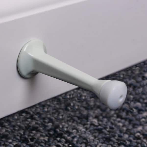 White Cylinder Door Stopper Heavy Concrete Door Stop Gift 