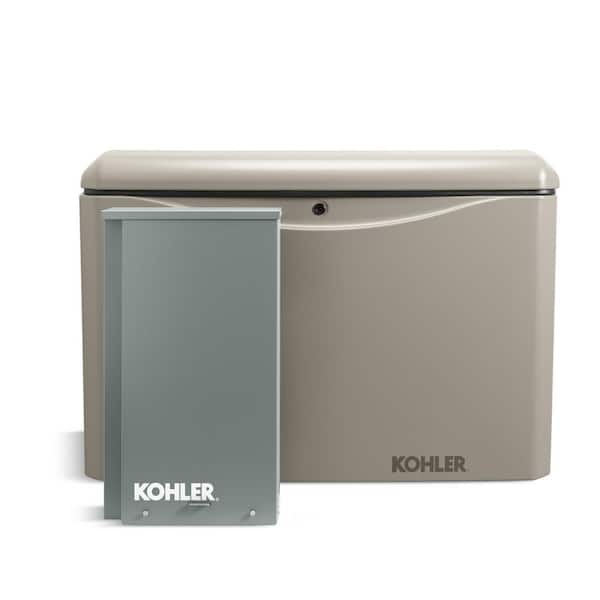 KOHLER 14,000-Watt Air-Cooled Whole House Generator with 200 Amp Transfer Switch