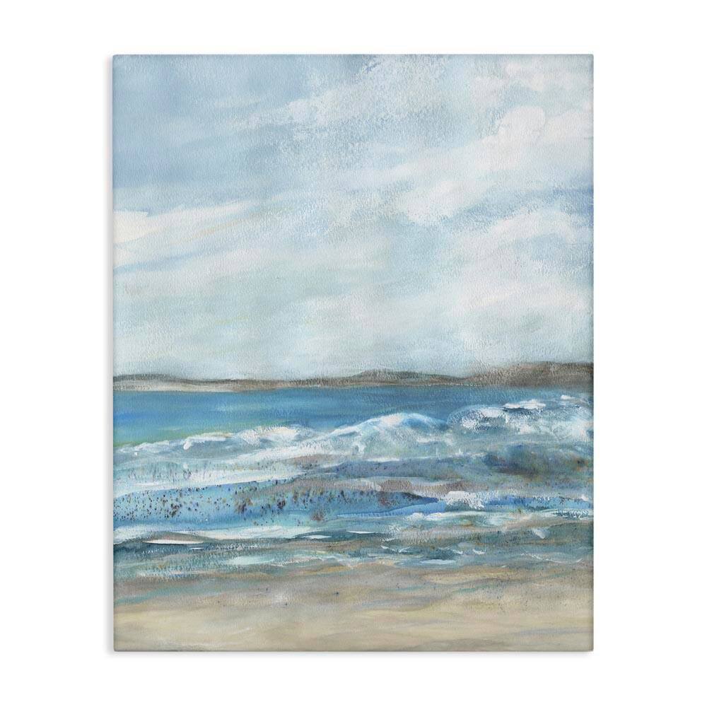 Sandy Surf Beach by Jessie Perry Unframed Nature Graphic Art Print 30 in. x 24 in. price history on PriceWatchPro