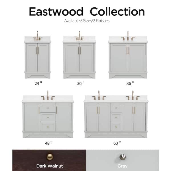 サンエスティバン　1146170 Style Selections Merrill 48-in Sand Bathroom Vanity Base Cabinet
