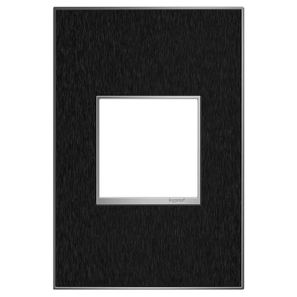 Legrand Adorne 1-Gang Decorator/Rocker Wall Plate, Black Stainless (1-Pack)