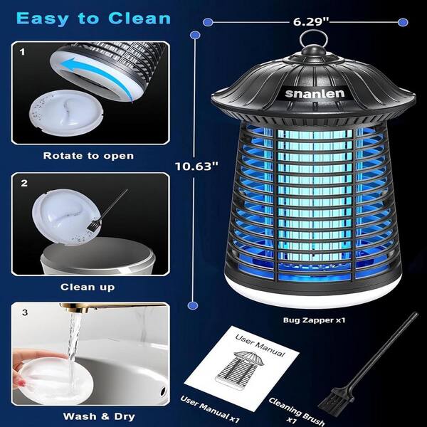 Outdoor Bug Zapper-LED Light and ABS Plastic, Repellent Mosquito