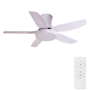 46 in. LED Indoor White Ultra Quiet Smart Ceiling Fan with Light Remote Control 3-Color and 6 Speed DC Motor