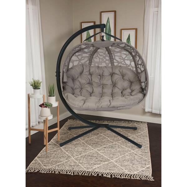 FlowerHouse 5.5 ft. x 4 ft. Free Standing Hanging Cushion Pumpkin