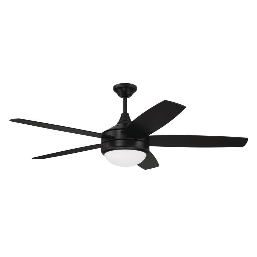 Craftmade Phaze Ii 52 In. Indoor Flat Black Finish Ceiling Fan 