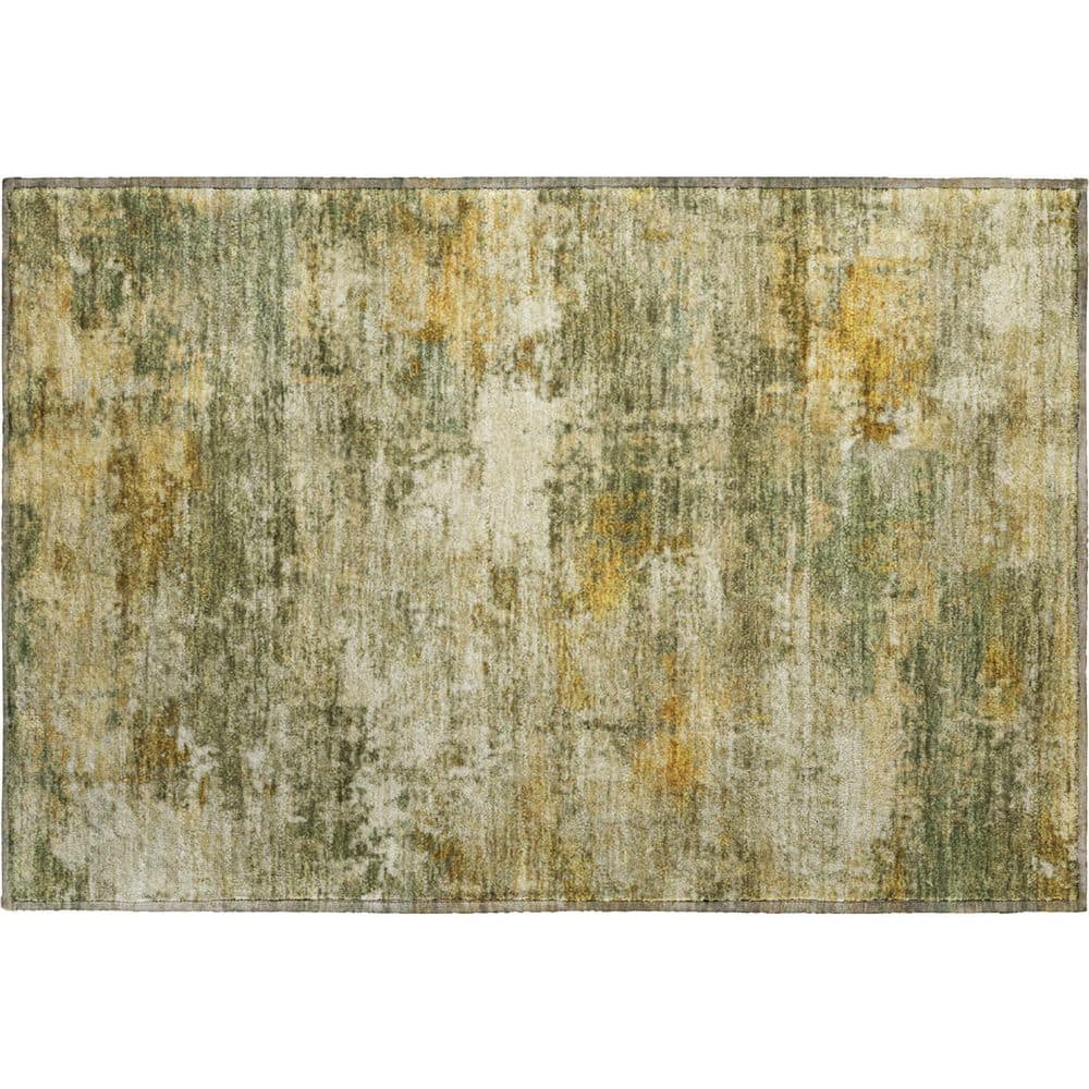 Mayfield Premium Machine Washable Abstract AMF2368 Sage 2 ft. x 3 ft. Accent Rug price history on PriceWatchPro