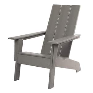 Gray Modern Plastic Adirondack Chair