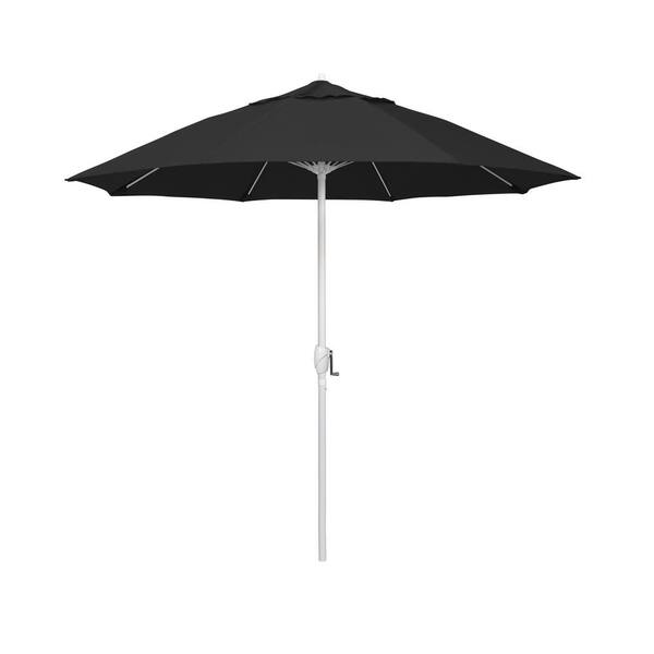 California Umbrella 7.5 ft. Matted White Aluminum Market Patio Umbrella ...