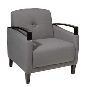 Main Street Charcoal Fabric Arm Chair