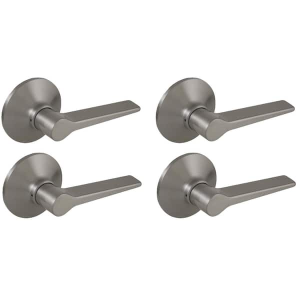 Freedom Satin Nickel Hall/Closet Door Lever (4-Pack)