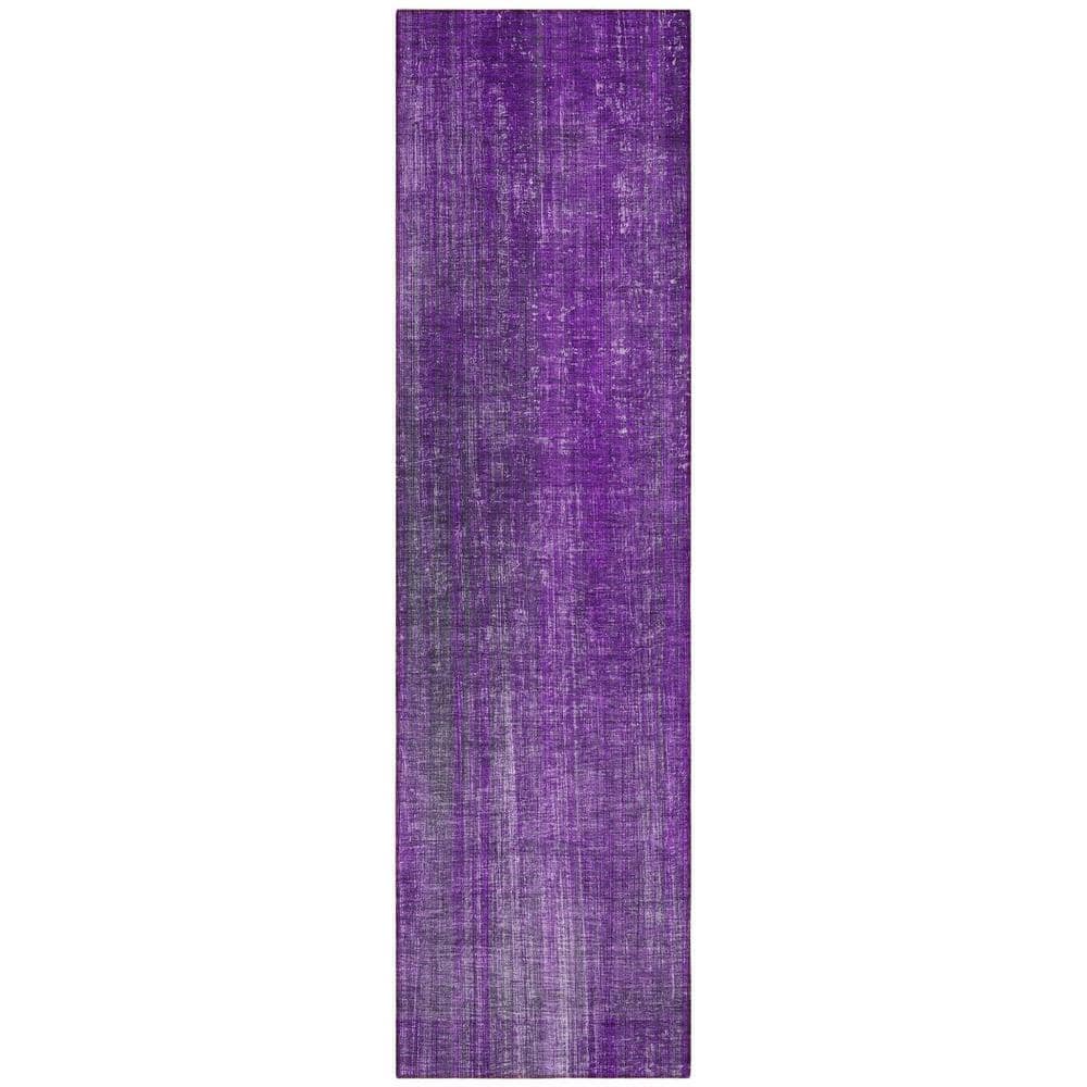 Purple 2 ft. x 8 ft. Woven Striped Runner Indoor/Outdoor Area Rug price history on PriceWatchPro