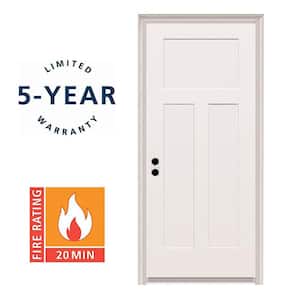 MMI DOOR 32 in. x 80 in. Craftsman Left-Hand Primed Composite 20