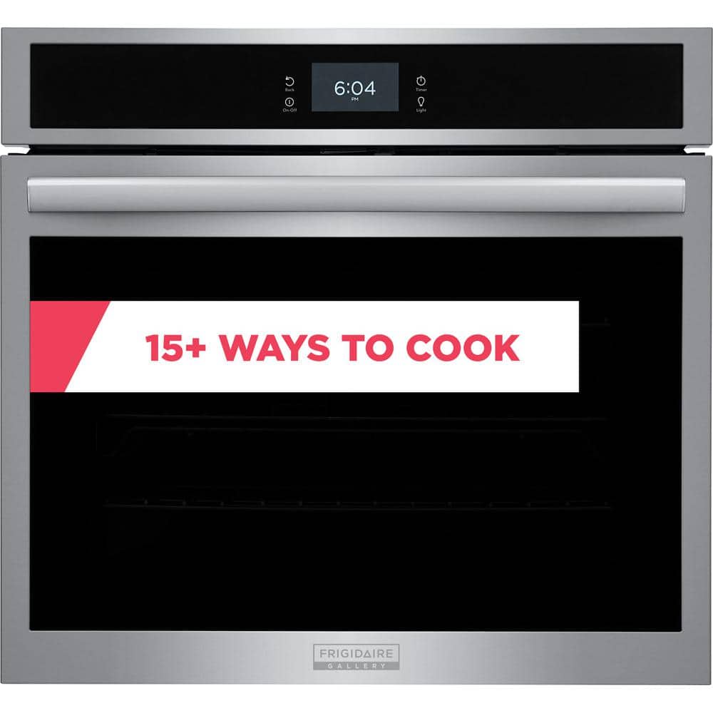 FRIGIDAIRE GALLERY 30 in. Single Electric Built-In Wall Oven with Total Convection in Smudge-Proof Stainless Steel, Smudge-ProofÂ® Stainless Steel
