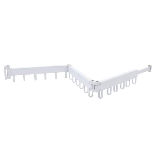 47.3 in. x 3.5 in. White Aluminum Foldable Drying Racks