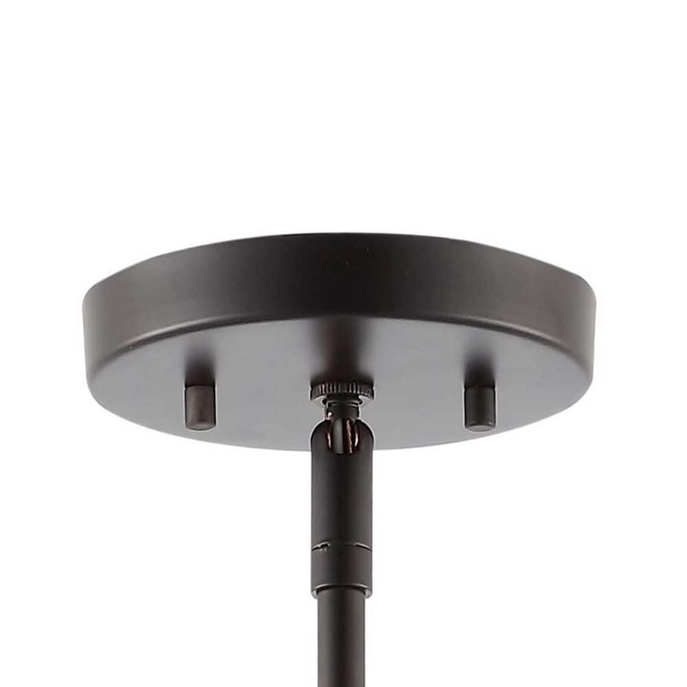 Amoros 27.25" Oil Rubbed Bronze LED Chandelier with Adjustable Height