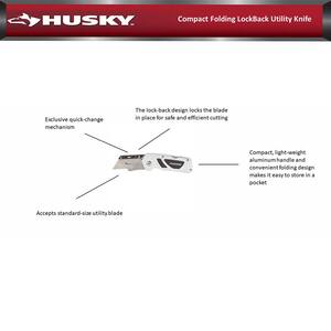 Compact Folding Lock-Back Utility Knife