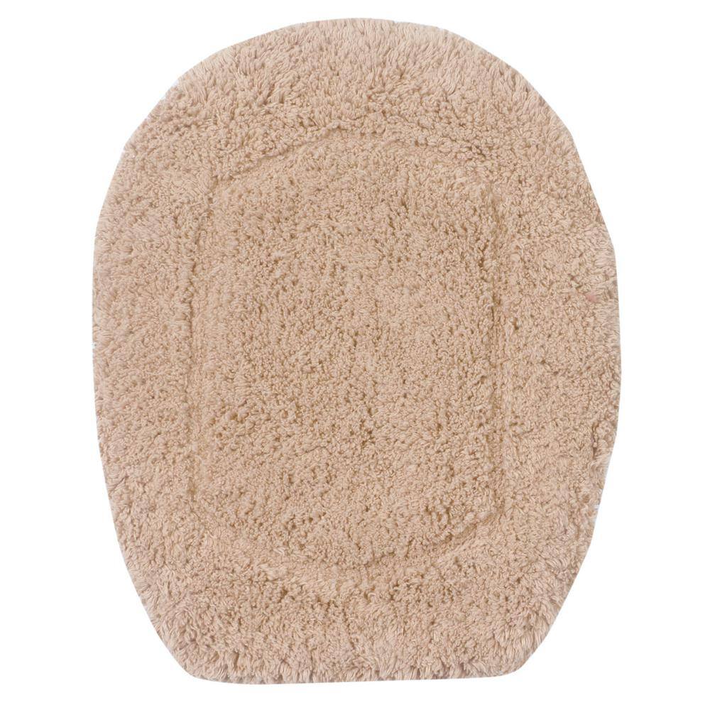 Linen Cotton Tufted Toilet Lid Cover, 18"x18"