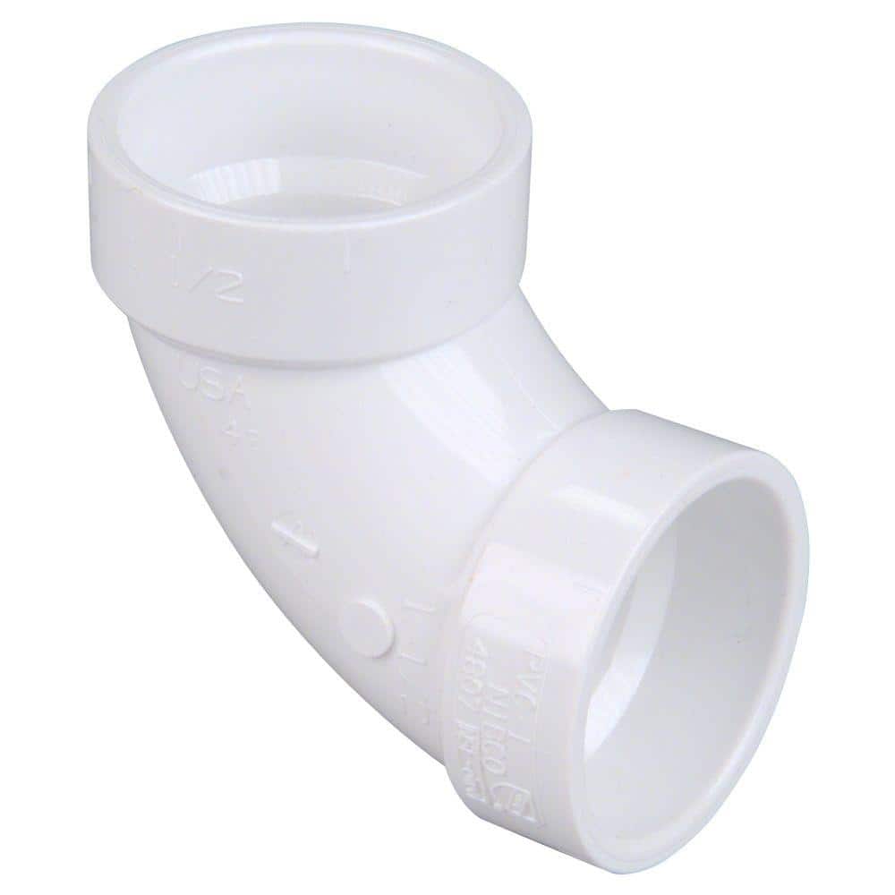 NIBCO - 4 in. PVC DWV 90-Degree Hub x Hub Elbow Fitting