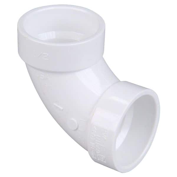 NIBCO 4 in. PVC DWV 90-Degree Hub x Hub Elbow Fitting