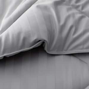 Company Cotton Dobby Stripe Wrinkle-Free Sateen Cotton Comforter