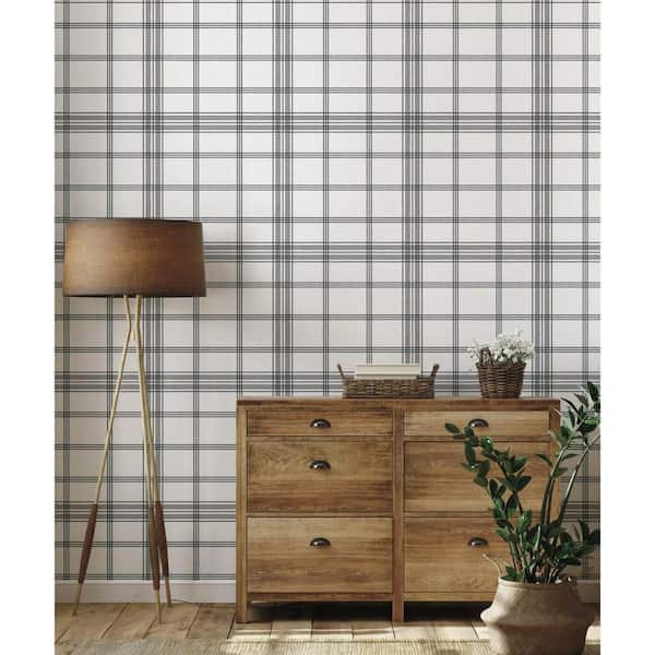 56 sq. ft. Charter Plaid Wallpaper
