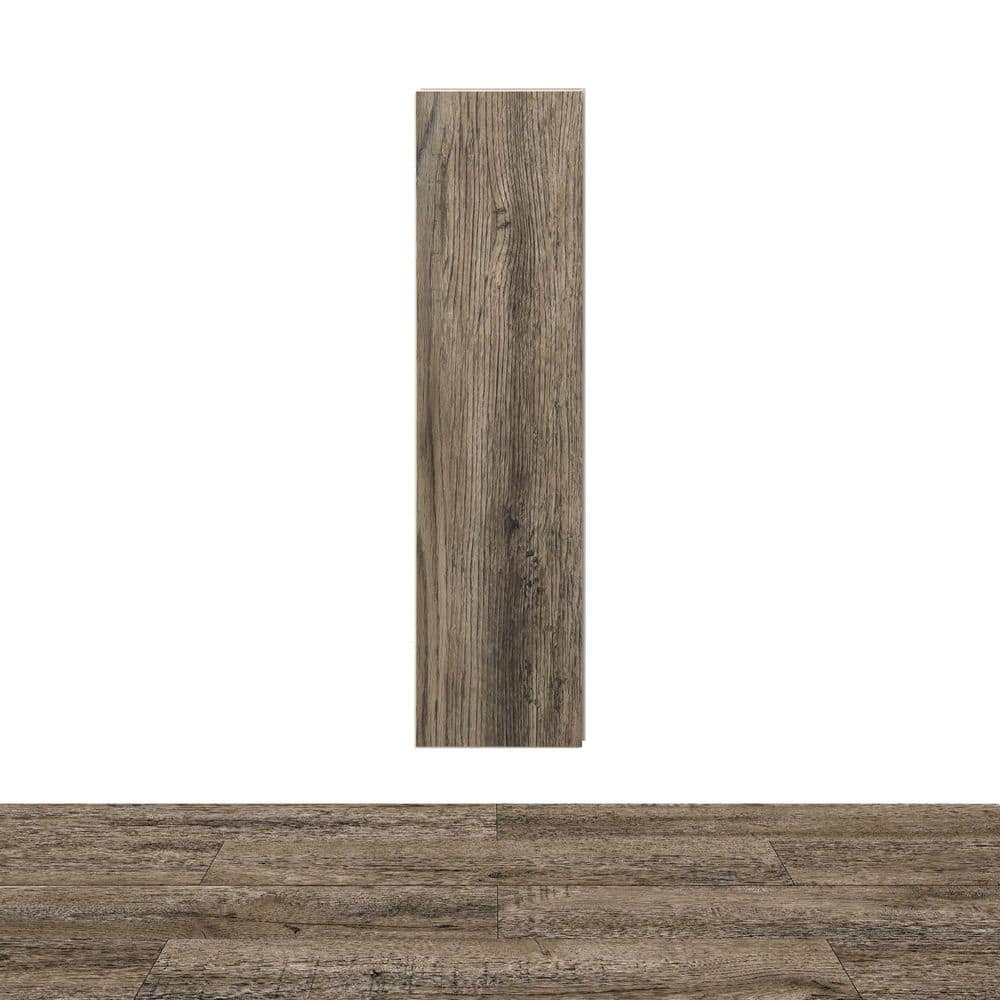 Rustic Gray Wood Grain 12 MIL 6 in. W x 24 in. L Waterproof Click Lock Luxury SPC Vinyl Plank Flooring (24 sq.ft./case) price history on PriceWatchPro