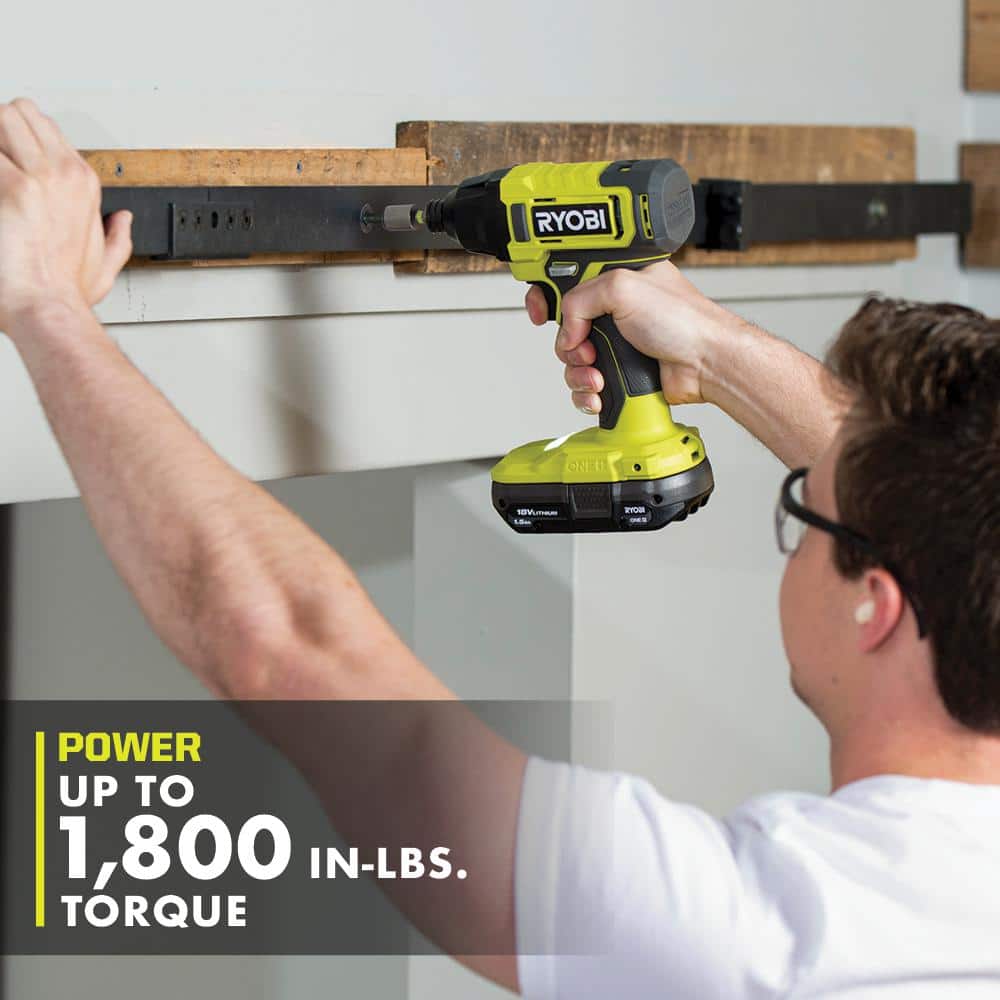 Ryobi 18V Cordless 6-Tool Combo Kit with Multiple Batteries and Charger