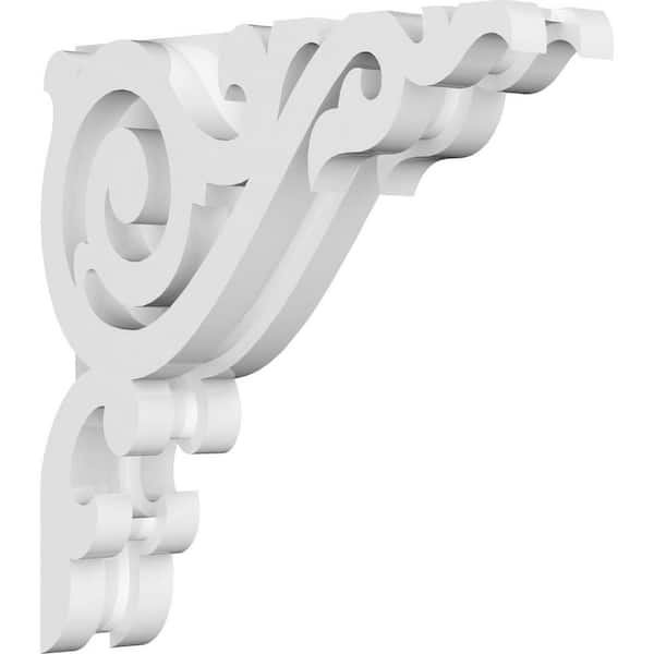 Ekena Millwork Baile 1.5 in. W x 8 in. H x 8 in. D Signature Urethane Polyurethane Corbel