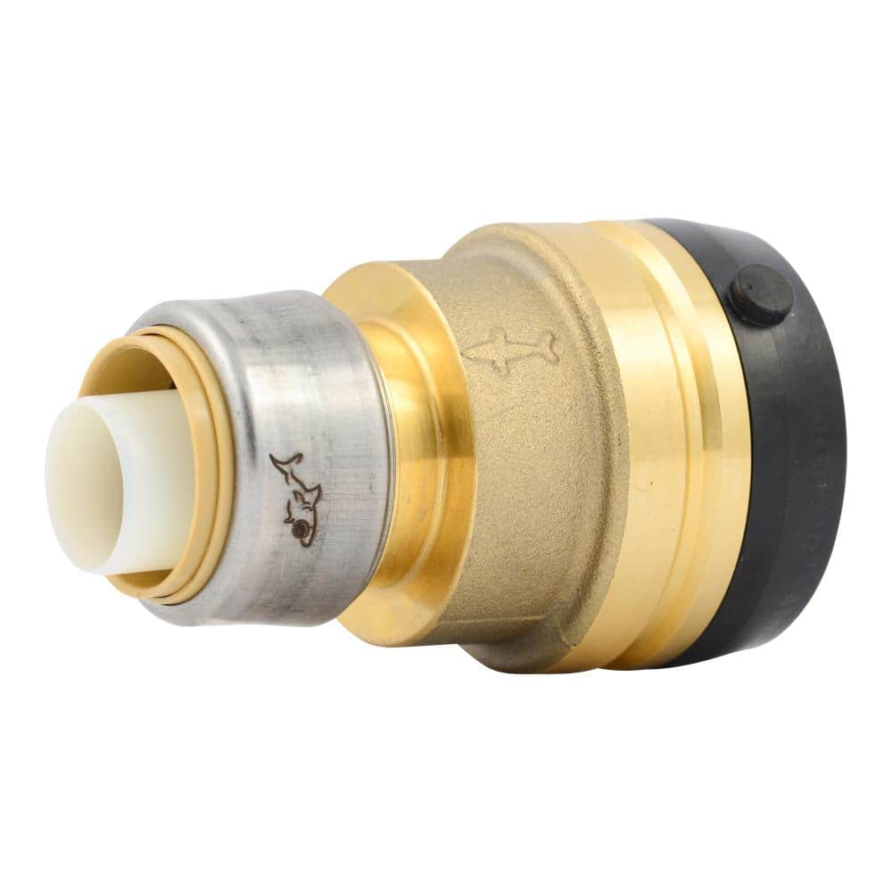 1-1/2-in x 1-in Brass Push-to-Connect Reducing Coupling