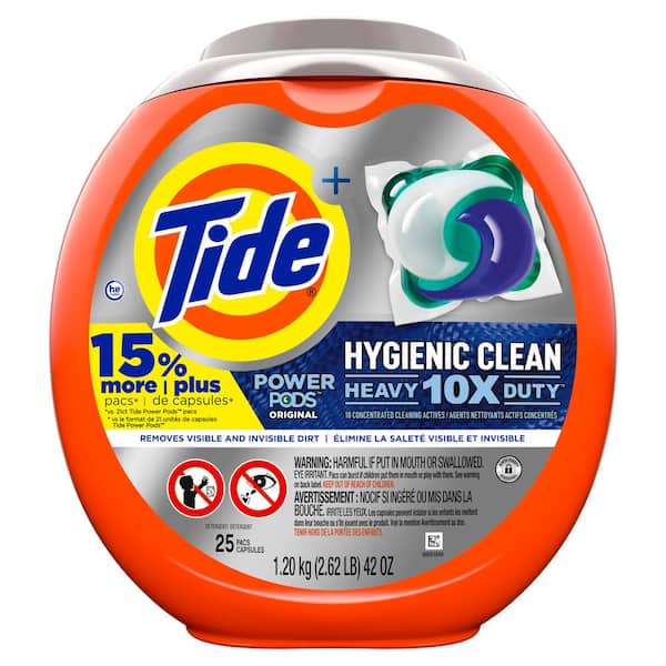 Tide Power Hygienic Clean Heavy-Duty Original Scent Laundry Detergent Pods (25-Count)