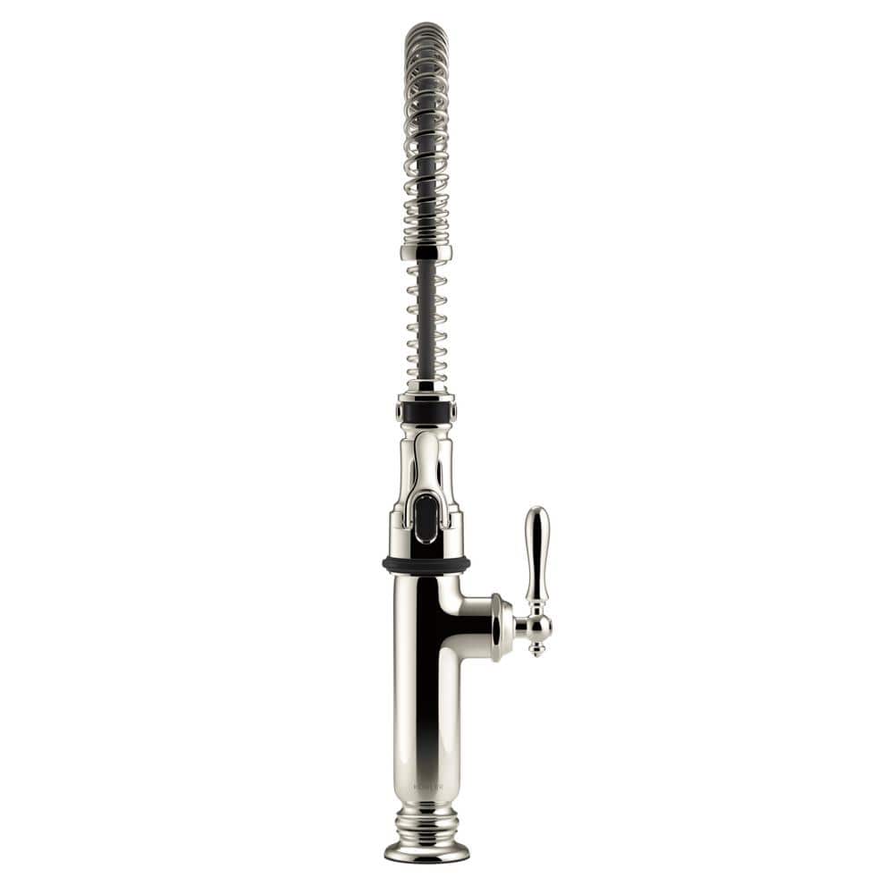 Polished Chrome Semi-Professional Kitchen Faucet with Pull-Out Spray
