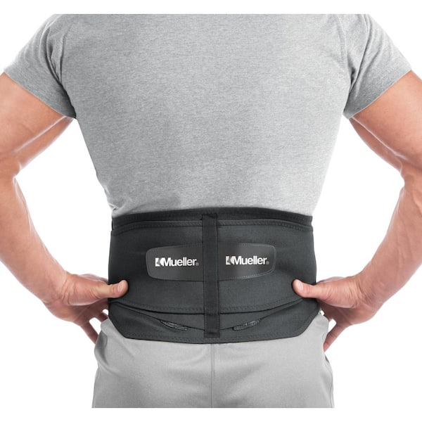 Lumbar Back Brace with Removable Pad 074676672113 - The Home Depot
