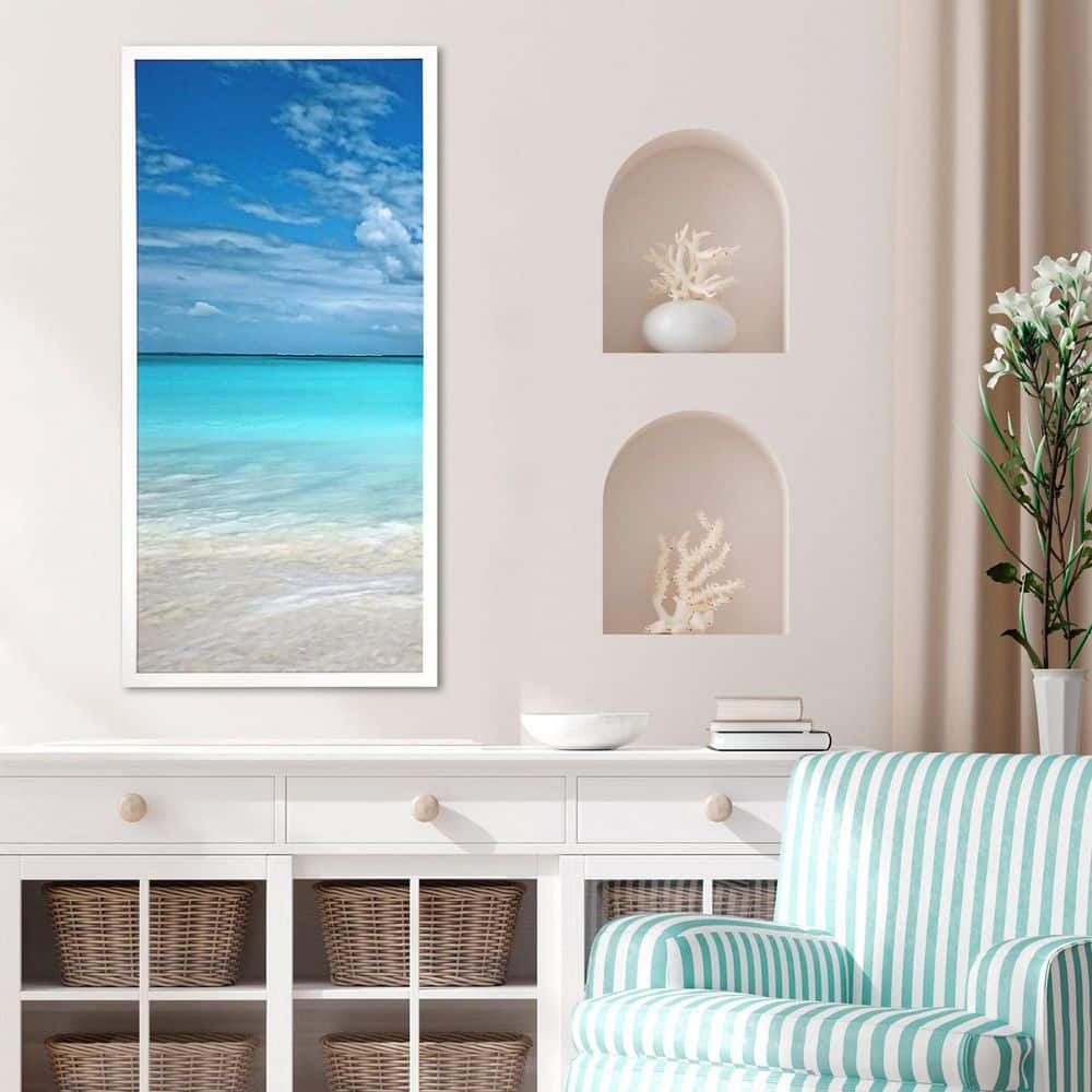 Come Sea Me by Langdon 1 Piece Framed Giclee Coastal Art Print 41 in. x 19 in. price history on PriceWatchPro