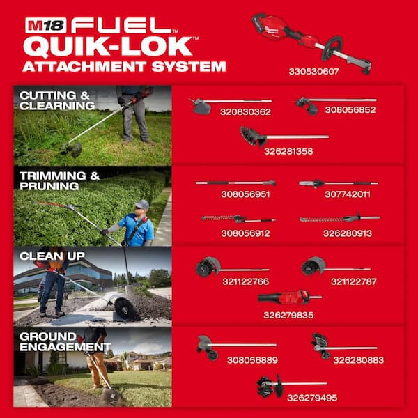 M18 FUEL 3 ft. Extension Attachment for Milwaukee QUIK-LOK Attachment System