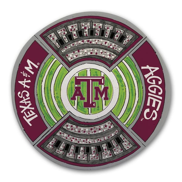 Magnolia Lane Texas A and M Football Stadium Melamine Platter