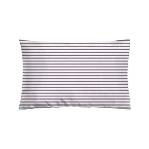 Unbranded Gunmetal Stripe Satin King Pillowcase