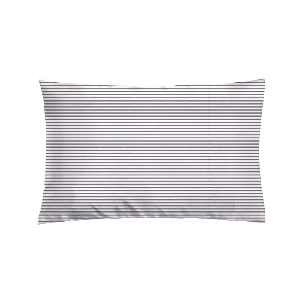 Gunmetal Stripe Satin Standard/Queen Pillowcase