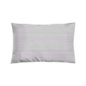 Gunmetal Stripe Satin Standard Pillowcase