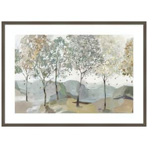 "Breezy Landscape Trees I" by Allison Pearce 1-Piece Wood Framed Giclee Nature Art Print 30 in. x 41 in.