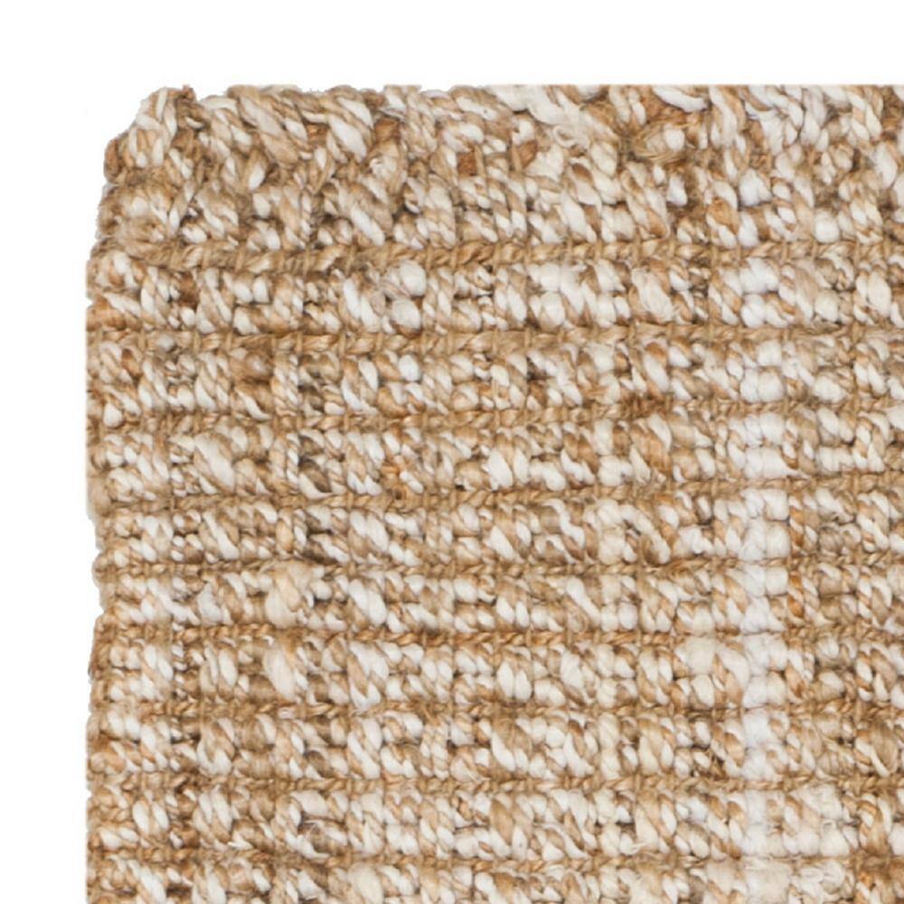 Hand-Knotted Natural Jute 2'6" x 10' Runner Rug in Brown