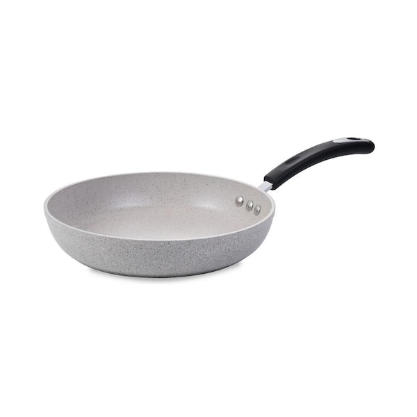 Ozeri 10 in. Stone Frying Pan with 100% APEO and PFOA-Free Stone-Derived Non-Stick Coating from Germany in Warm Alabaster