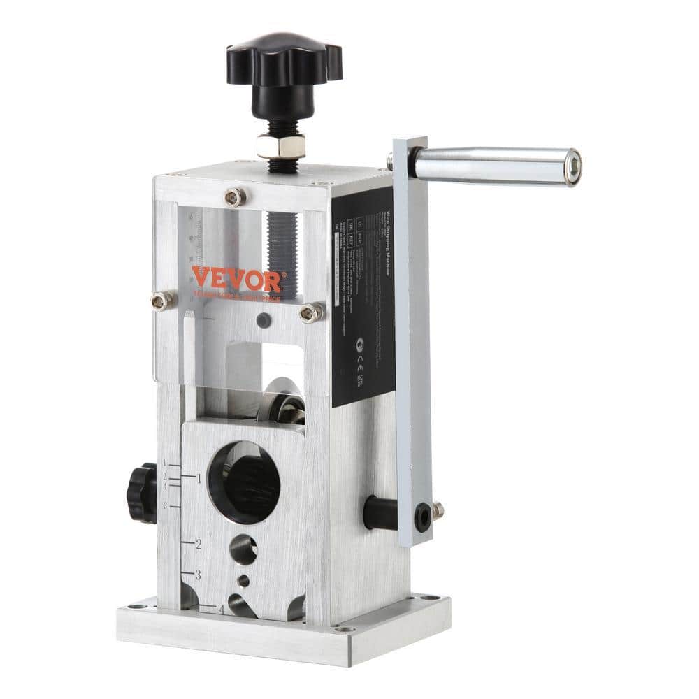 VEVOR Manual Wire Stripping Machine 0.06 in. to 1.5 in. Copper Wire Peeler with Hand Crank Drill Powered for Scrap Recycling (UQC5ZjQOE3VKurw)