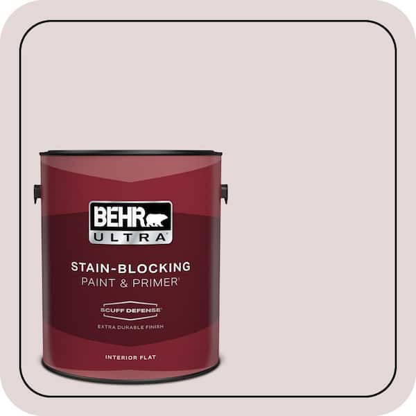 BEHR ULTRA 1 gal. #120E-1 Dreamy White Extra Durable Flat Interior Paint & Primer