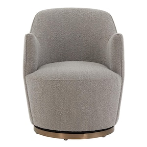 ChristianBoucle Light Grey Accent Chair